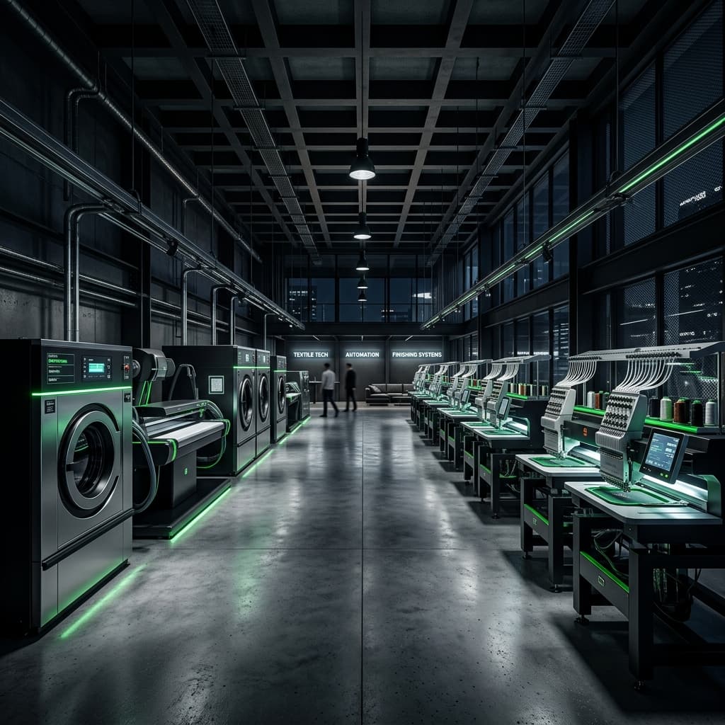 Garment Machinery Showroom Banner